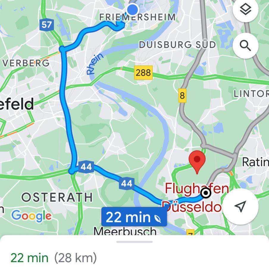 2 Rooms, Free Parking, 25 Min To Duesseldorf, 150 Mbps Wlan Дуйсбург Екстериор снимка